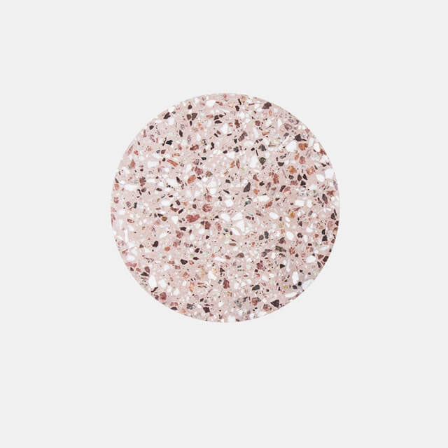 European Modern Round Textured Marble LED Wall Sconce Lamp