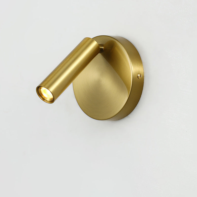 Modern Minimalist Rotatable Cylinder Aluminum Iron LED Wall Sconce Lamp For Living Room
