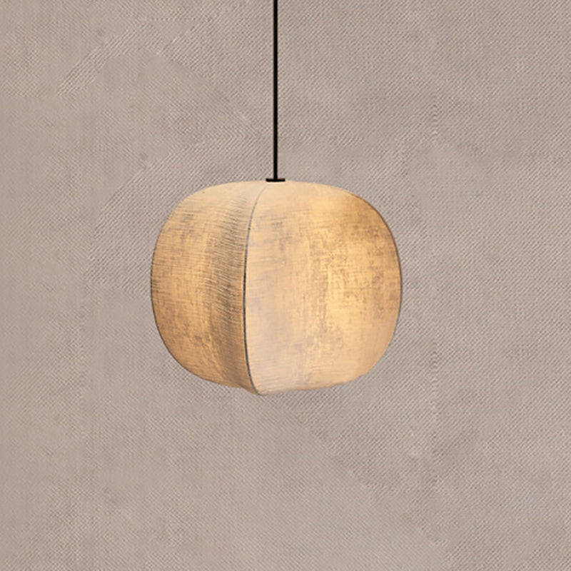 Traditional Japanese Zen Anti-silk Lantern Shape 1-Light Pendant Light For Living Room