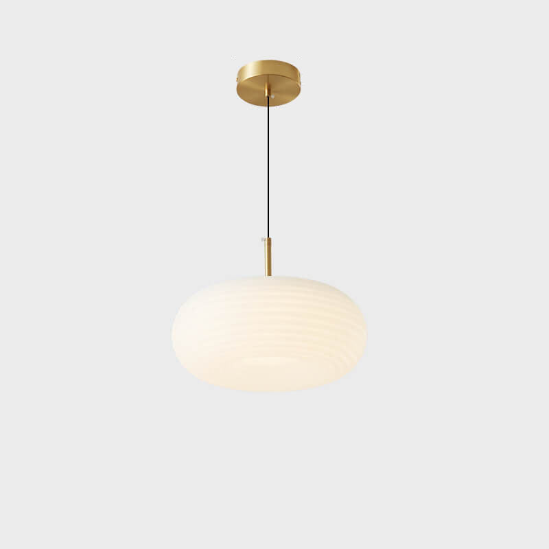 Modern Cream Style Apple All-Copper LED Pendant Light