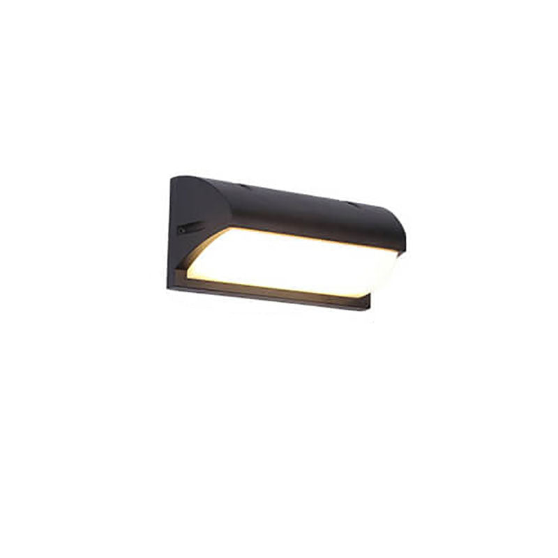Modern Simple Geometry Outdoor Waterproof Sensor LED Wall Sconce Lamp