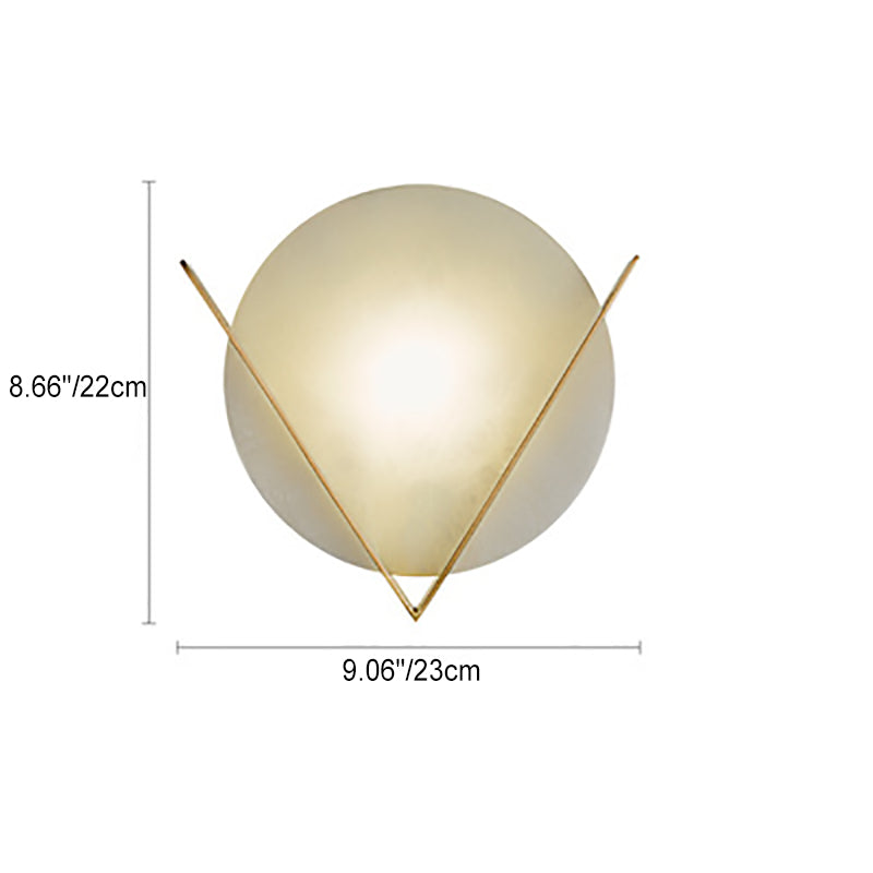 مصباح حائط LED دائري الشكل على شكل حرف V فاخر معاصر للممر