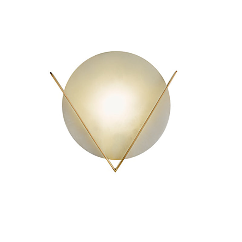 مصباح حائط LED دائري الشكل على شكل حرف V فاخر معاصر للممر