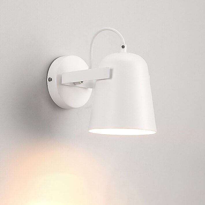 Nordic Macaron Iron Cylinder Dome 1-Light Wall Sconce Lamp