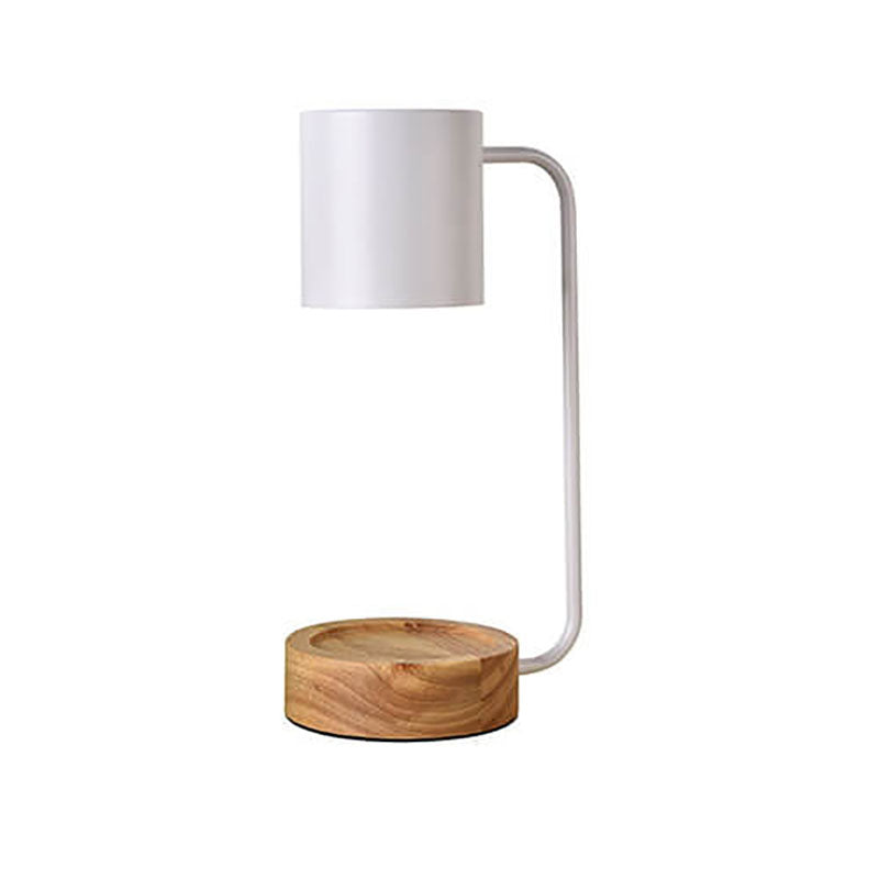 Japanese Minimalist Wood Timing Dimming 1-Light Melting Wax Table Lamp
