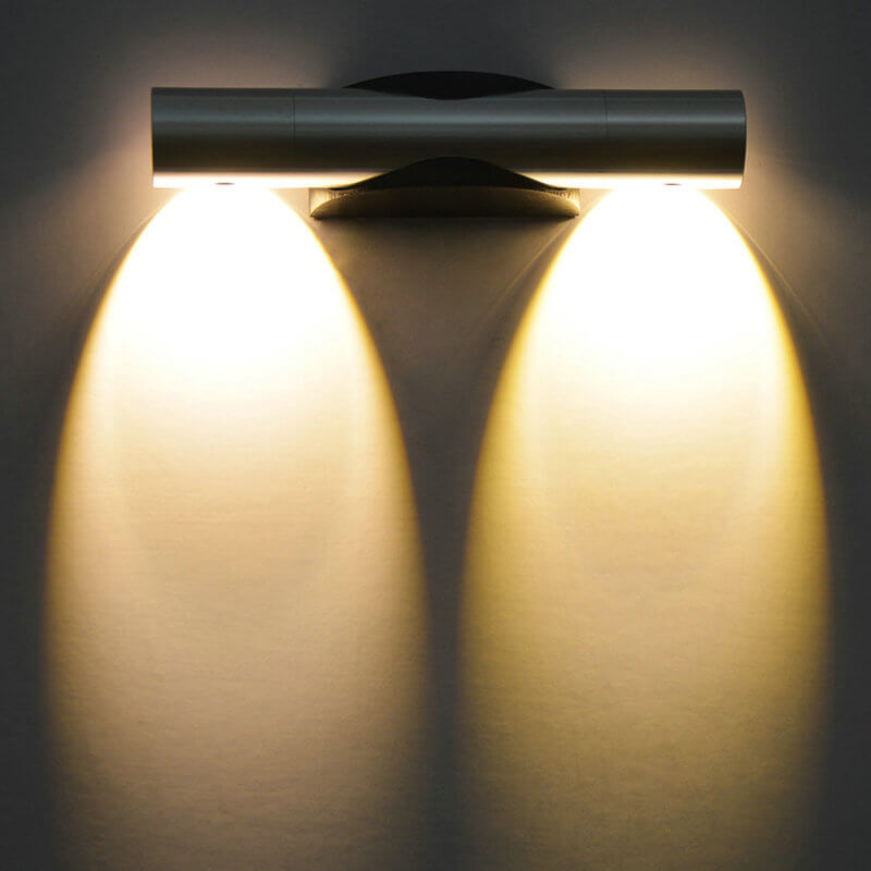 مصباح حائط LED أسطواني دوار حديث إبداعي من الألومنيوم