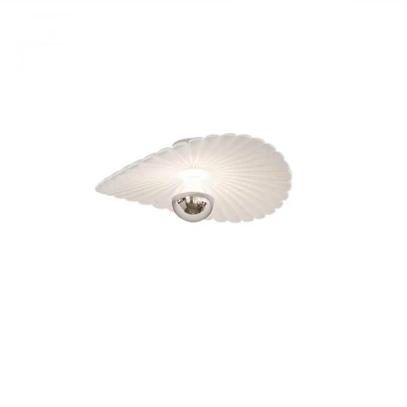 Modern Minimalist White Seashell LED Pendant Light