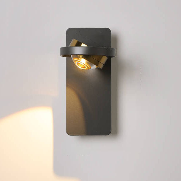 مصباح حائط LED دائري هندسي بسيط من الألومنيوم بتصميم نورديك