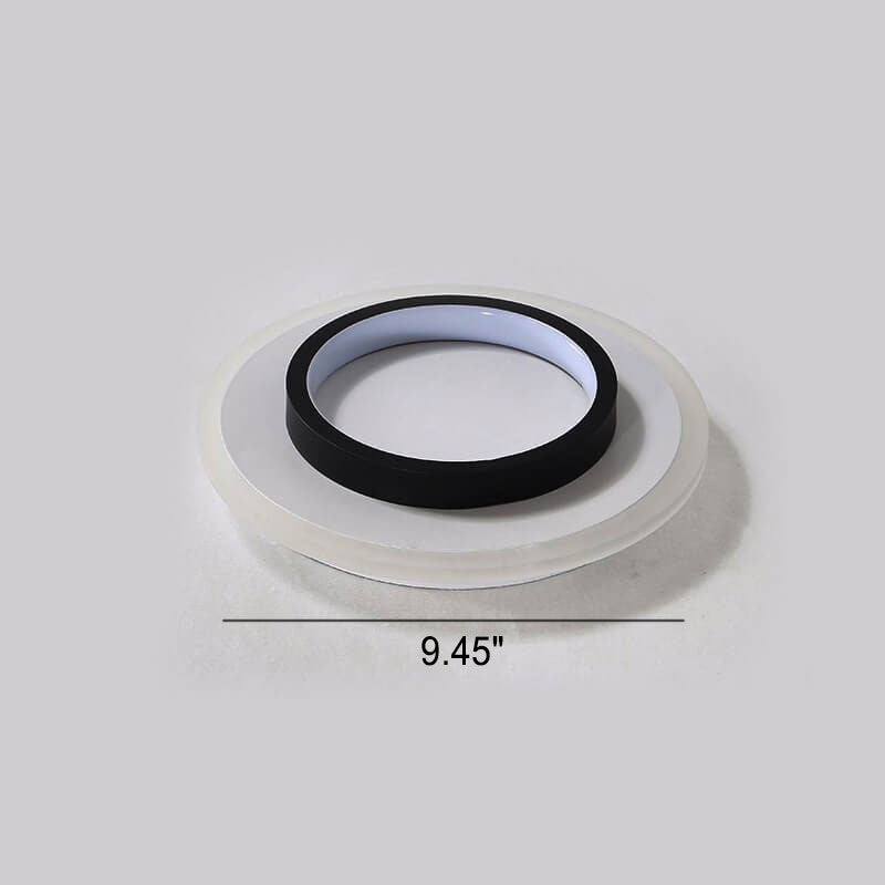 Modern Round Square Black White Iron Acrylic LED Flush Mount Light