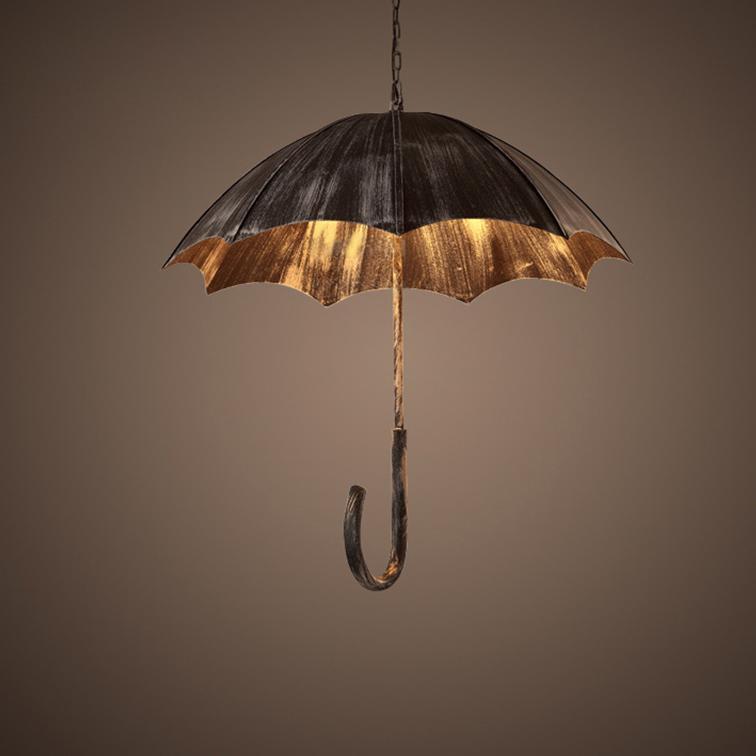 Retro Industrial 5-Light Umbrella Chandeliers