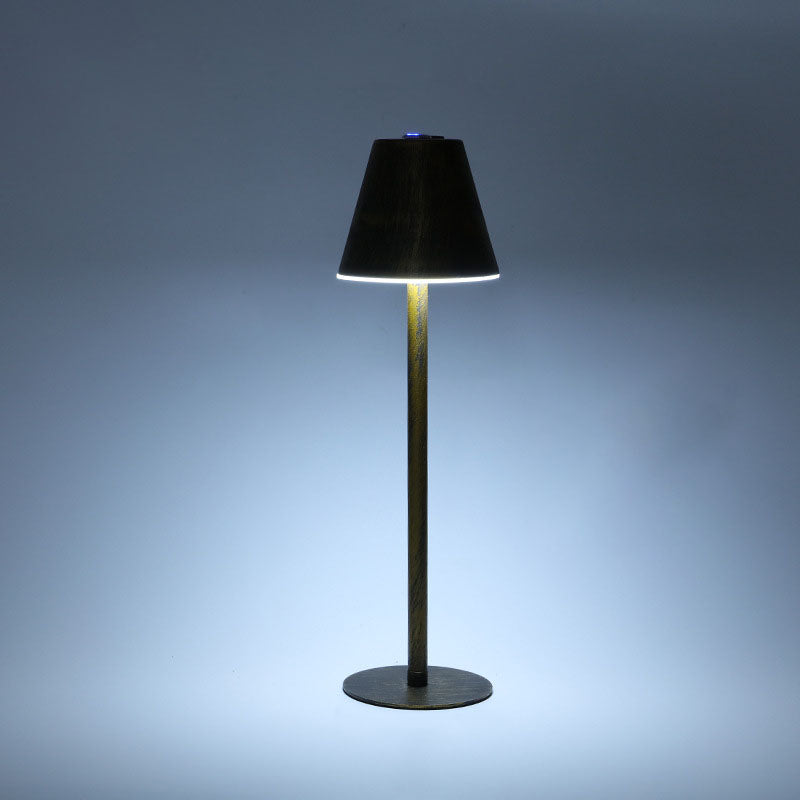 Modern Minimalist Solid Color Mushroom Hardware Plastic Rechargeable LED Night Light Table Lamp