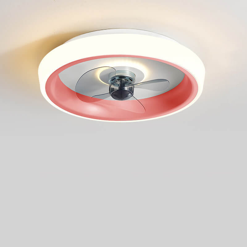 مروحة إضاءة LED خفيفة الوزن وحديثة من الأكريليك