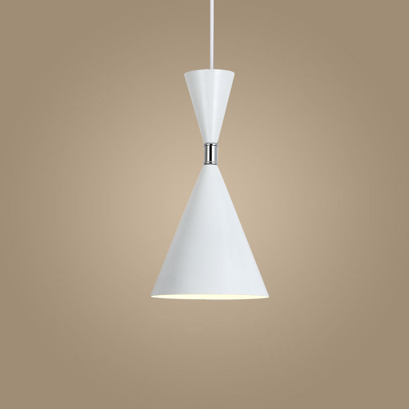 Nordic Minimalist Cone Solid Color Iron Aluminum 1-Light Pendant Light