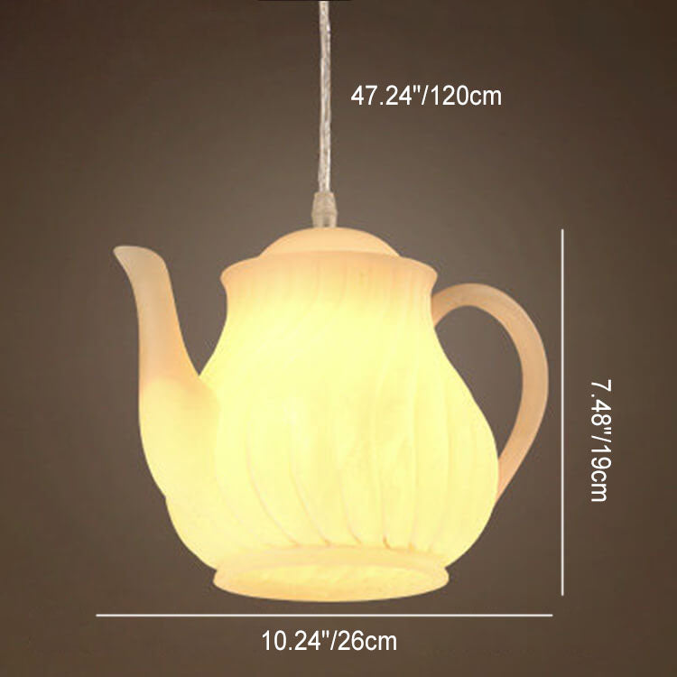 مصباح معلق حديث إبداعي على شكل زجاجة نبيذ بلون واحد من الراتنج