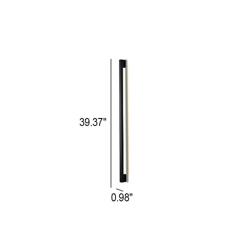 Modern Simplicity Long Strip Aluminum Silicone LED Wall Sconce Lamp