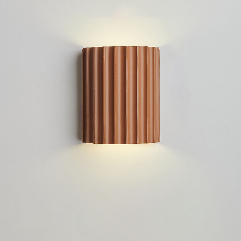 Contemporary Nordic Resin Tiles 2-Light Wall Sconce Lamp For Bedroom