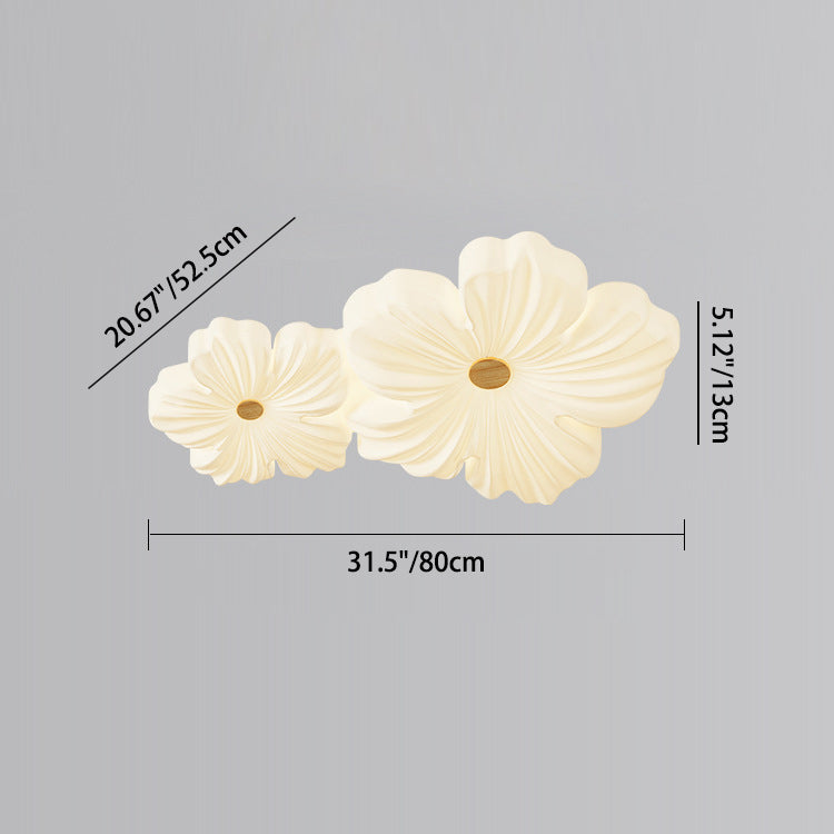مصباح سقف LED بتصميم زهرة أكريليك حديدي عصري لغرفة المعيشة