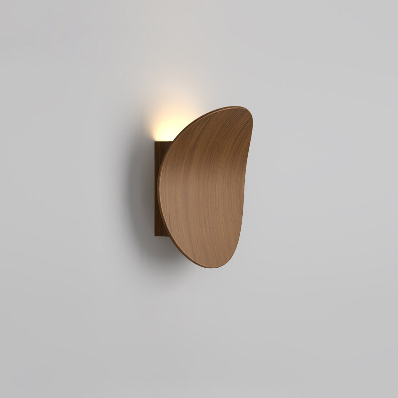 مصباح حائط LED من الأكريليك والألومنيوم المنحني الياباني التقليدي لغرفة النوم