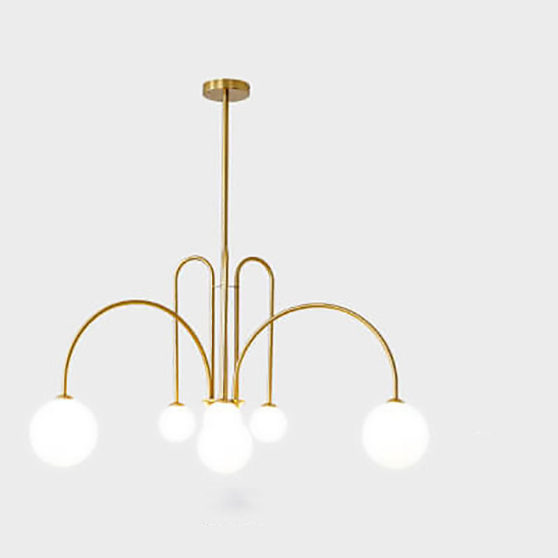 北欧ミニマリストアート 錬鉄製マジックビーン 6/8灯シャンデリア
