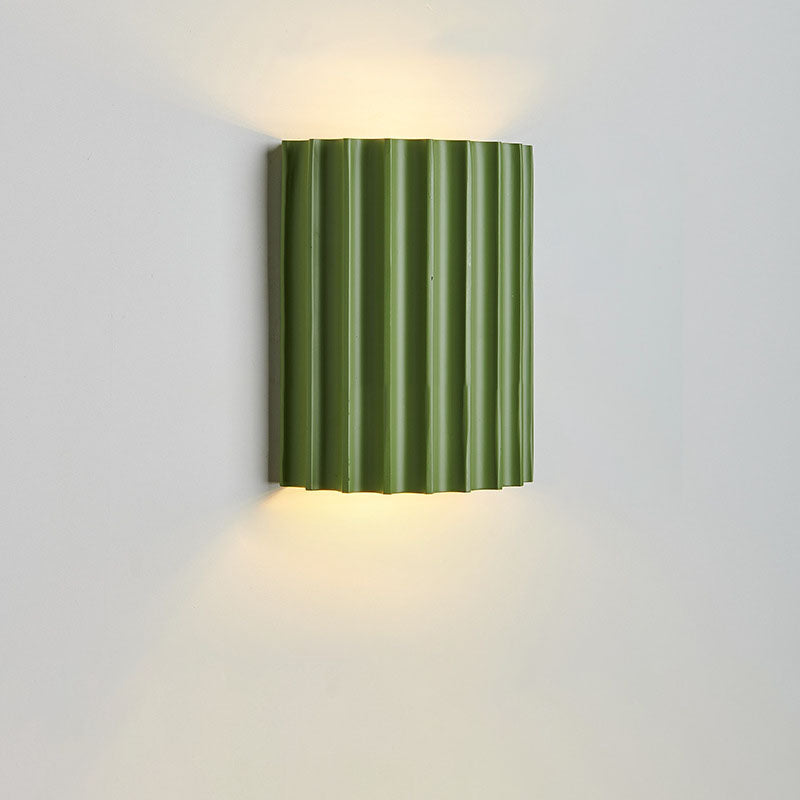 Contemporary Nordic Resin Tiles 2-Light Wall Sconce Lamp For Bedroom