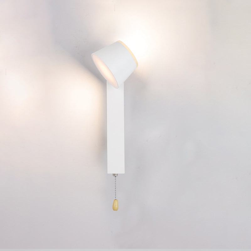 Contemporary Simplicity Geometric Aluminum Rectangle Rotatable LED Wall Sconce Lamp For Bedroom