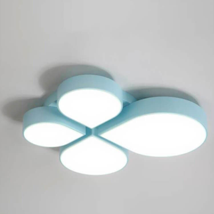 Modern Minimalist Four Leaf Clover Acrylic LED Flush Mount Ceiling Light