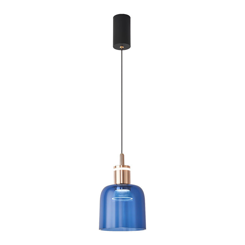 Contemporary Scandinavian Liftable Aluminum Acrylic Cup Shape LED Pendant Light For Bedroom