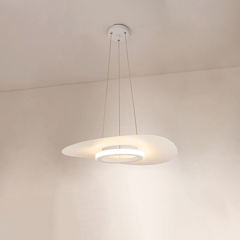 مصباح LED معلق على شكل قبعة من الألومنيوم بتصميم عصري بسيط