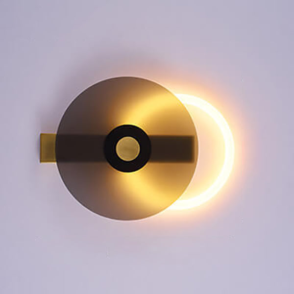 モダンなカラーの明るいアクリル製ラウンドLEDウォールスコンスランプ