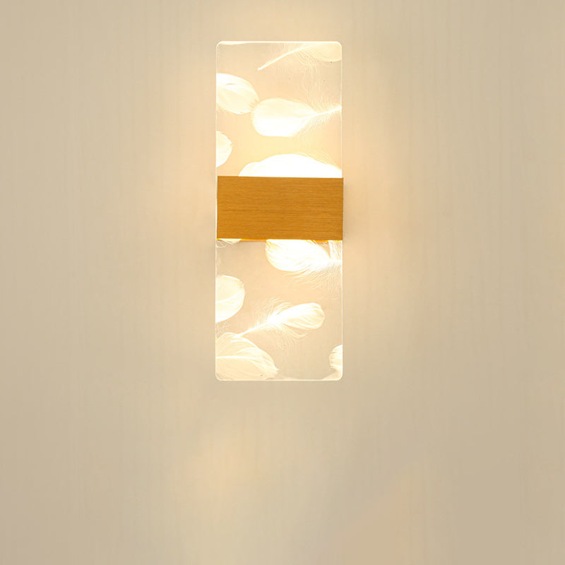 مصباح حائط LED عصري إبداعي على شكل مروحة من الأكريليك بتصميم عباد الشمس واليعسوب لغرفة المعيشة