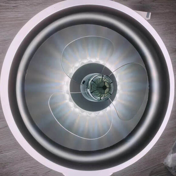 مروحة إضاءة LED خفيفة الوزن وحديثة من الأكريليك