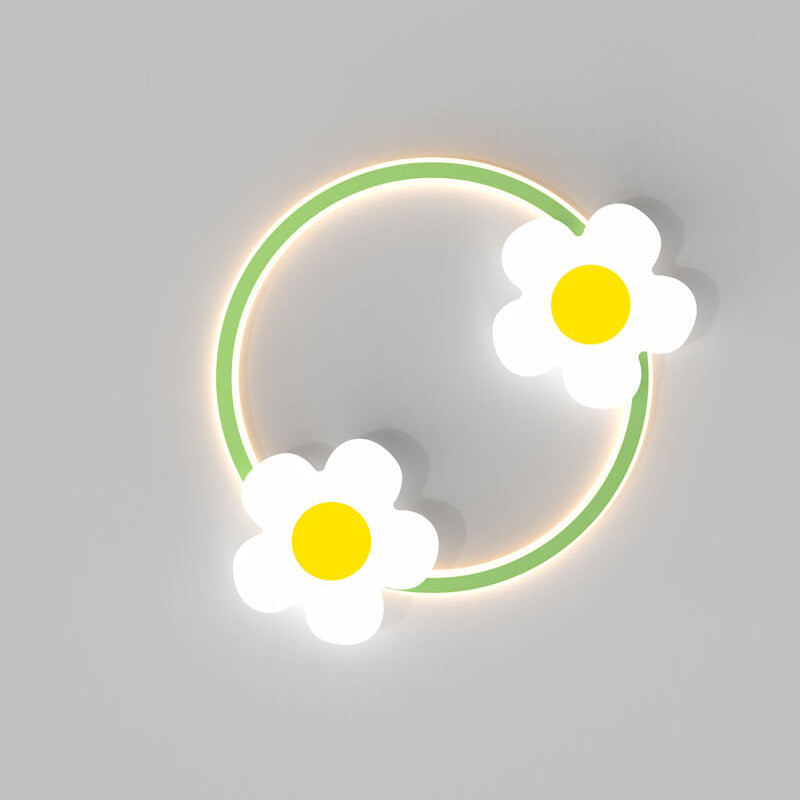 مصباح حائط LED بتصميم دوار الشمس من الأكريليك بتصميم عصري بسيط من الحديد