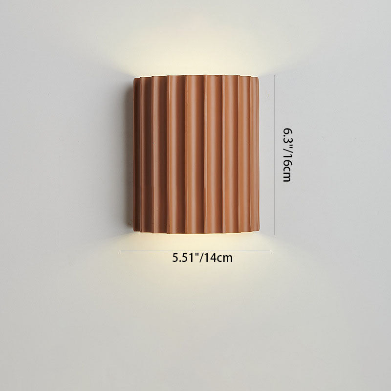 Contemporary Nordic Resin Tiles 2-Light Wall Sconce Lamp For Bedroom