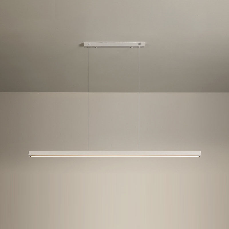 Modern Minimalist Long Aluminum Acrylic LED Island Light Pendant Light For Dining Room