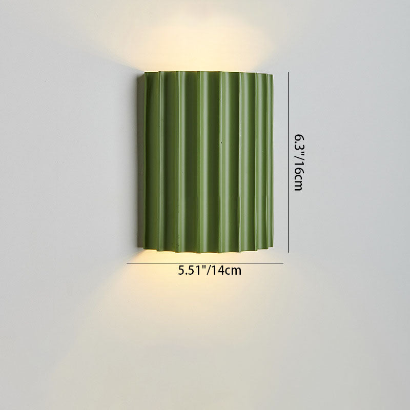 Contemporary Nordic Resin Tiles 2-Light Wall Sconce Lamp For Bedroom