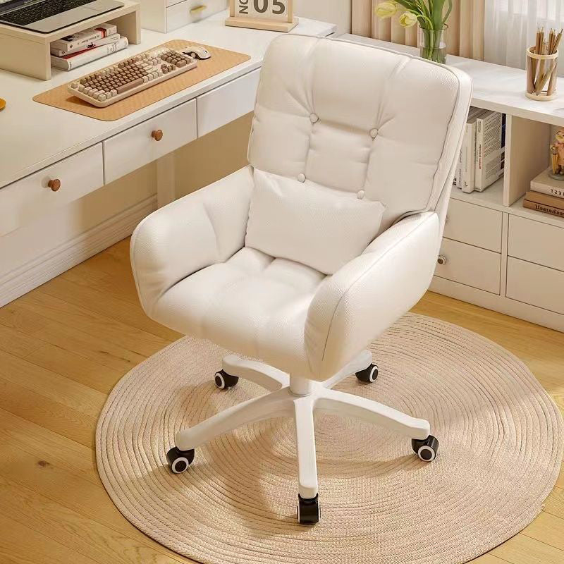 Modern Minimalist Rectangular Velvet Leather Vanity Stool Rotatable Sliding Backrest For Bedroom
