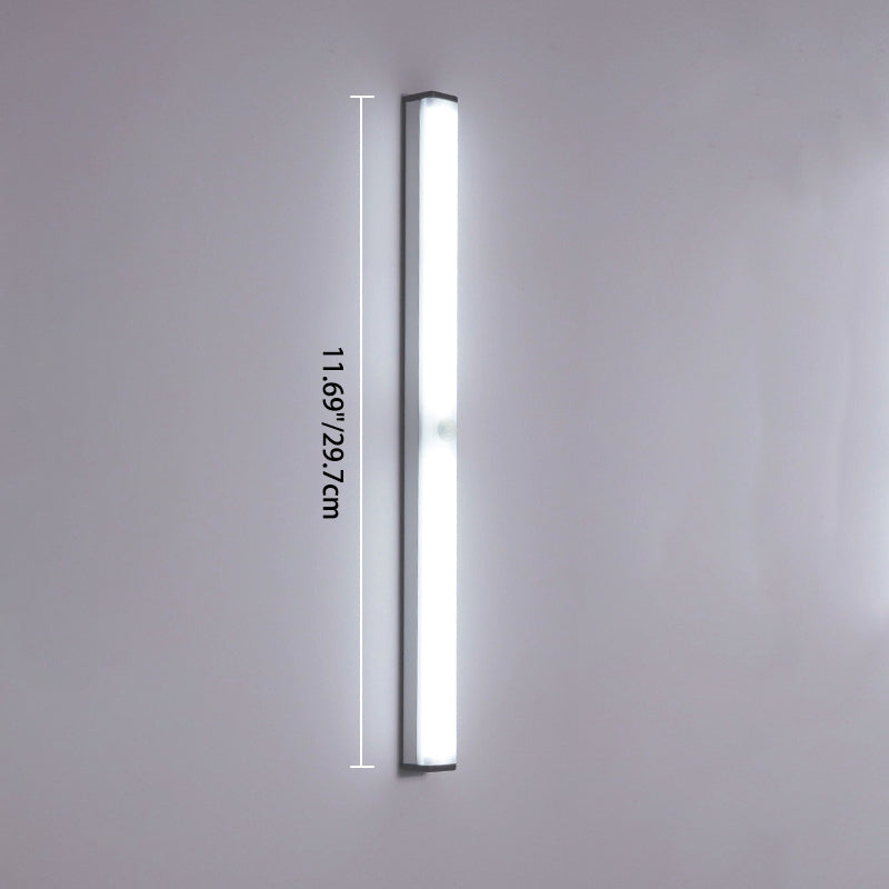 Modern Simplicity Long Cylinder Aluminum Acrylic LED Wall Sconce Lamp For Living Room