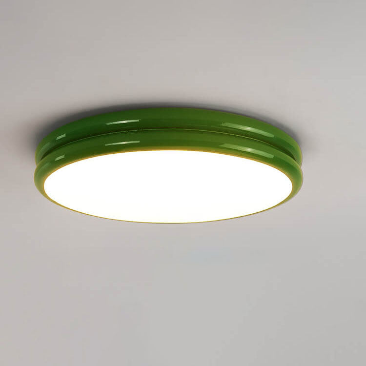 Modern Eye Care Children's Wrought Iron Round LED Flush Mount Lighting