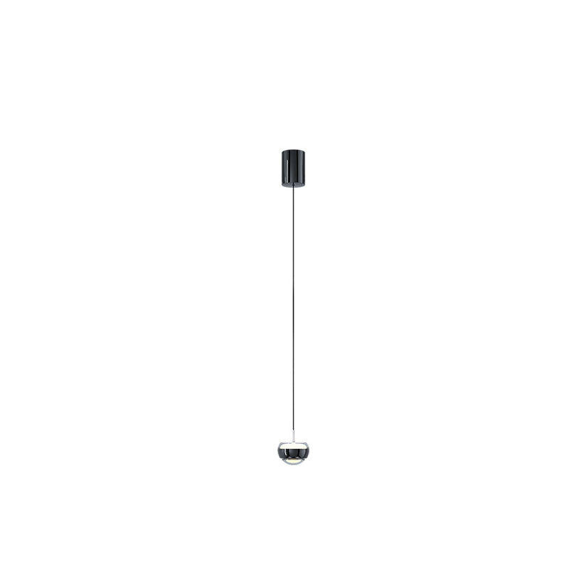 Modern Simplicity Iron Aluminum Semicircle LED Pendant Light For Living Room