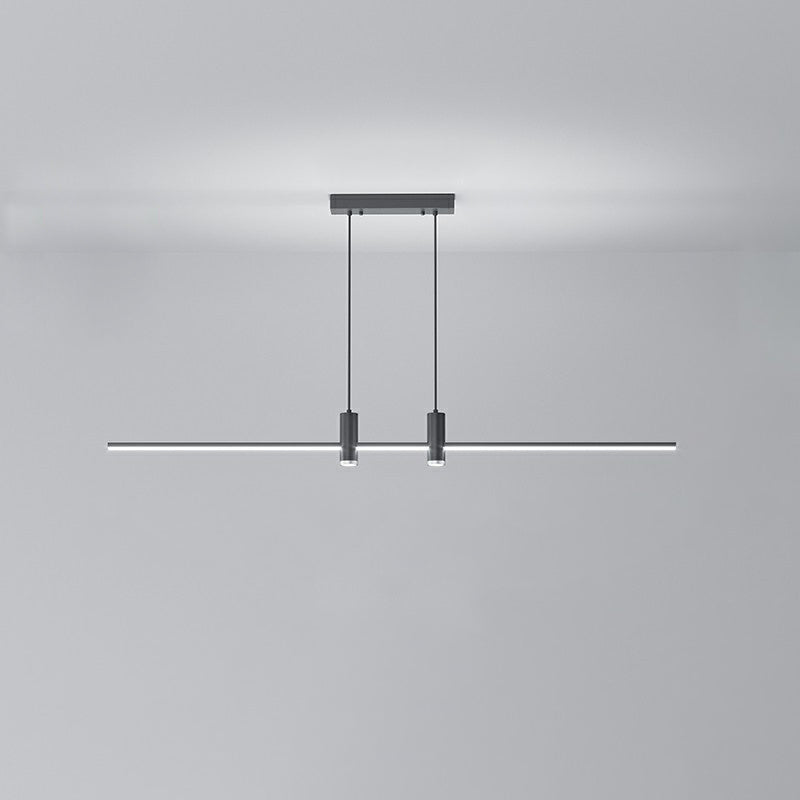 ثريا جزيرة LED بتصميم هندسي عصري بسيط لغرفة الطعام