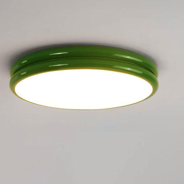 Modern Eye Care Children's Wrought Iron Round LED Flush Mount Lighting