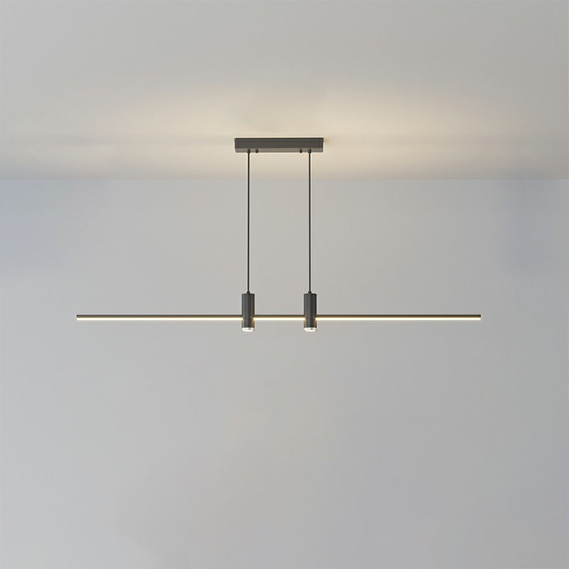 ثريا جزيرة LED بتصميم هندسي عصري بسيط لغرفة الطعام