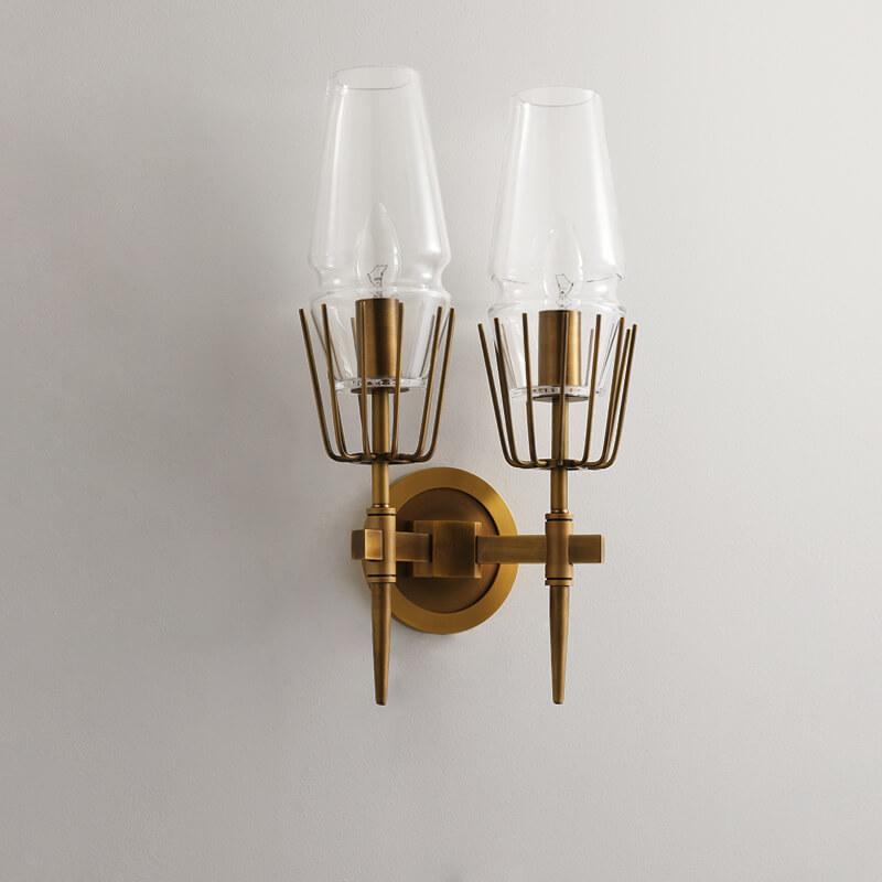 Modern Creative Torch Shaped Metal 1-Light Wall Sconce Lamp