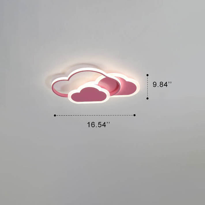 Creative Color Cloud Aluminum LED Flush Mount Ceiling Light