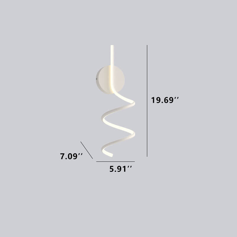 Minimalist Creative Arcs Lines 1-Light LED Wall Sconce Lamp