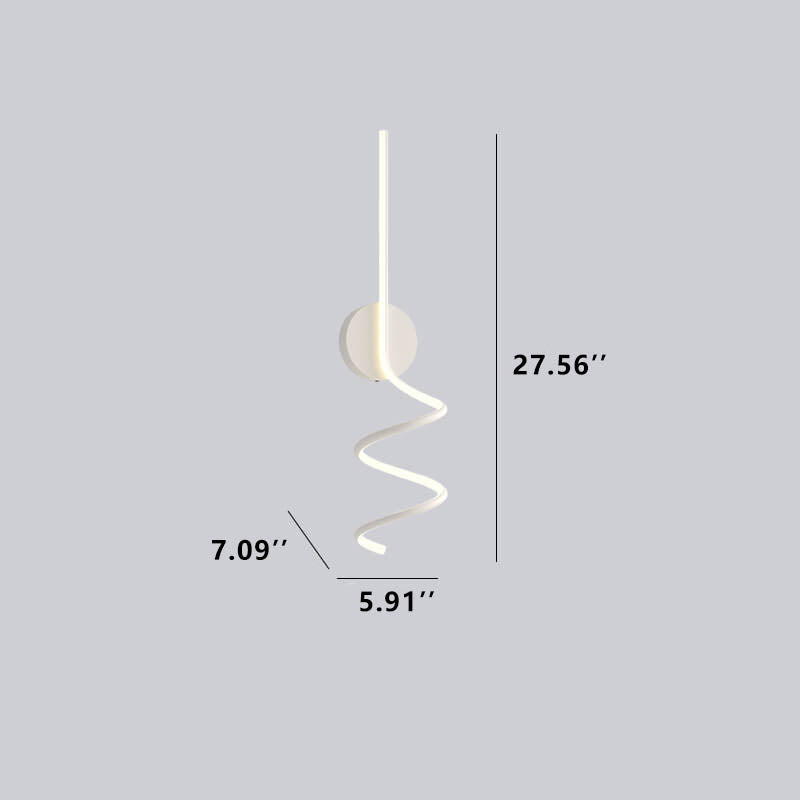 Minimalist Creative Arcs Lines 1-Light LED Wall Sconce Lamp