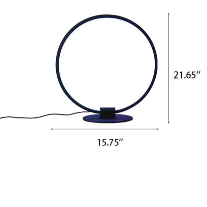 Modern Acrylic Ring Design RGB Lighting LED Table Lamp