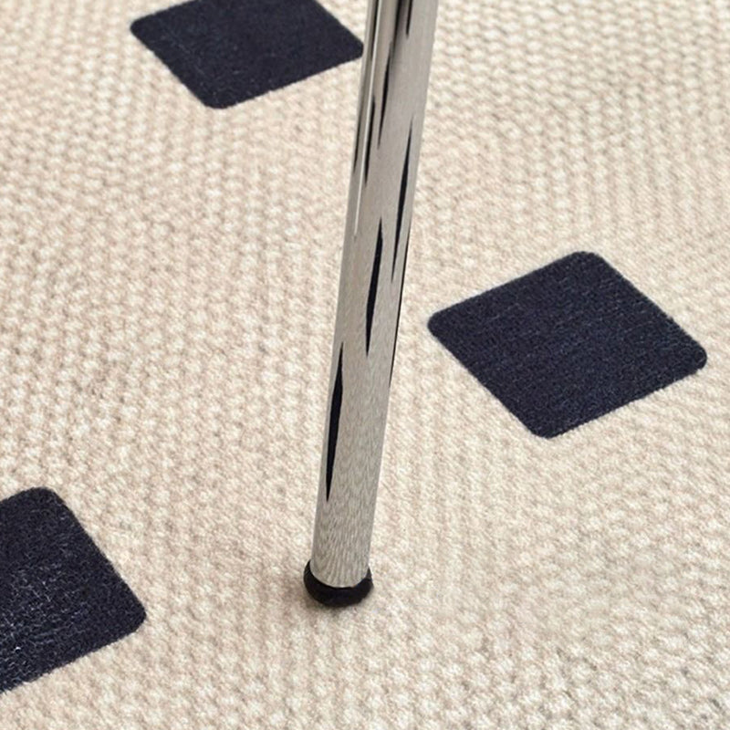 Contemporary Scandinavian PU Leather Metal Sponge Round Arc Dining Chair Backrest For Dining Room