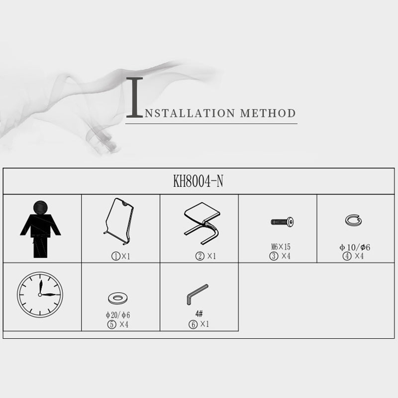 Modern Minimalist U-Shaped Chassis Rectangle PU Leather Titanium Gold Silver-Plated Dining Chair Backrest Armless For Dining Room