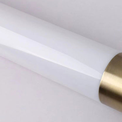 Contemporary Nordic Column Iron Acrylic LED Pendant Light For Living Room